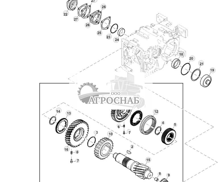 Вал-шестерня трансмиссии, шестерни и подшипники, 30 kmh - ST829932 227.jpg